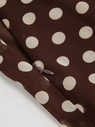 Mesh Mesh Low Rise Polka Dot Bowknot Mermaid Skirt For Daily Casual