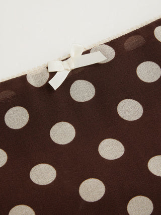 Mesh Mesh Low Rise Polka Dot Bowknot Mermaid Skirt For Daily Casual