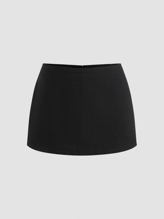Cotton Low Rise Split Skort