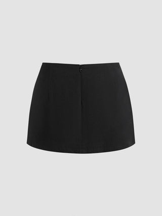 Cotton Low Rise Split Skort