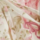 Square Neck Floral Knotted Mini Dress