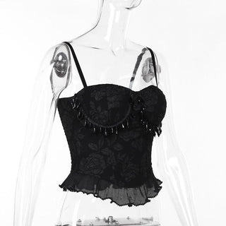 Sweetheart neck pendant cami top