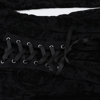 Long flared sleeve lace up mesh slit maxi dress