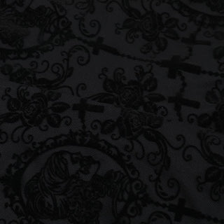 Long flared sleeve lace up mesh slit maxi dress