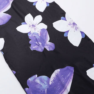 V neck flower print cami maxi dress