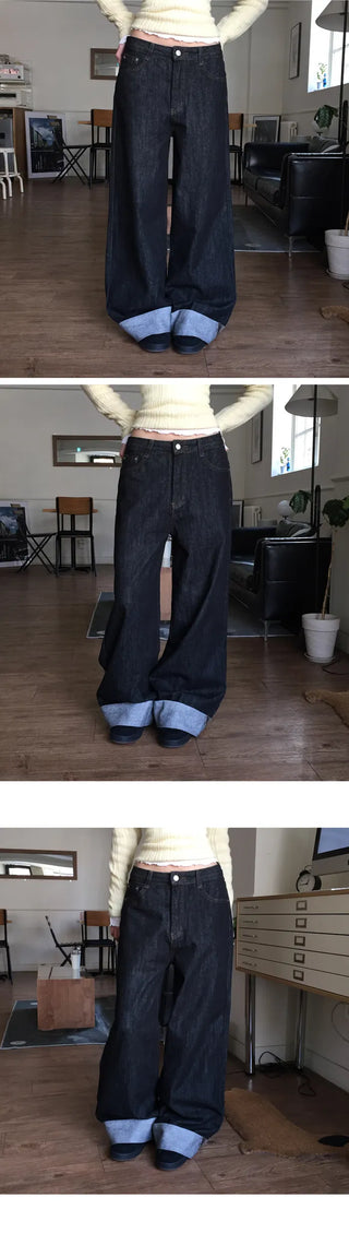 Paul You Raw Wide Roll-up Pants - 2 colors