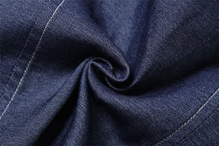 Lace up denim lace hem tube top