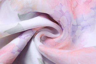 Halter flower print ruffle backless mini dress