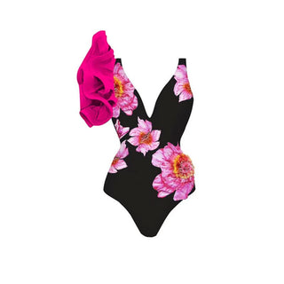 V neck chiffon print maxi skirt set