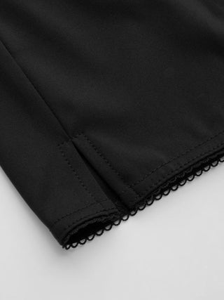 Low Rise High Stretch Split Knee Length Capri Leggings