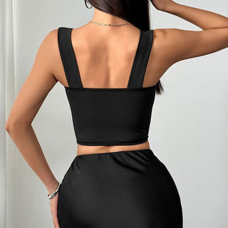 Sweetheart neck bustier tank top