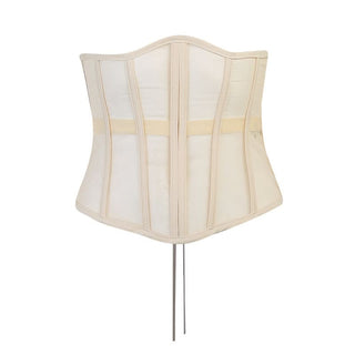 Lace up corset mesh top
