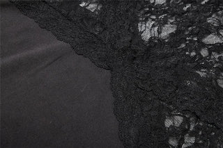 V neck lace hem ruffle cami maxi dress