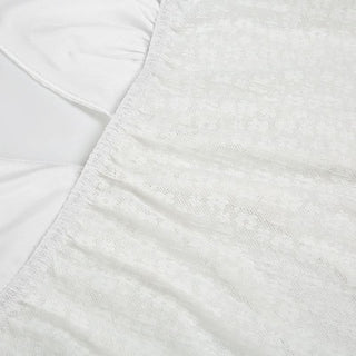 Halter lace self tie backless top