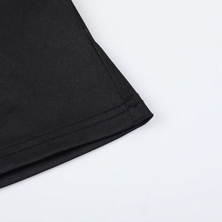 Lace hem satin bowknot cami top