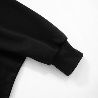 Hoodie drawstring long sleeve gloves pocket top