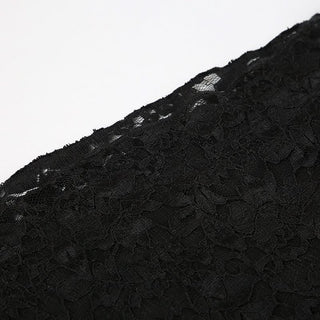 Long flared sleeve lace off shoulder solid mini dress