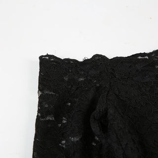 Long flared sleeve lace off shoulder solid mini dress