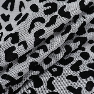 Halter leopard print self tie backless top