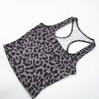 Square neck leopard print tank short pant set