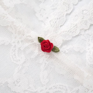 V neck lace see through cami short pant set