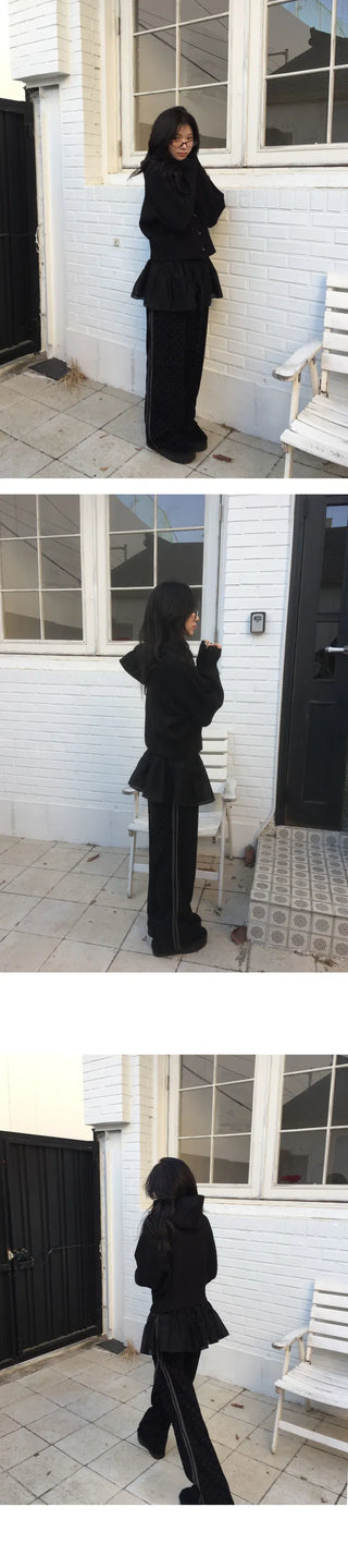 Dot Wide Line Pants - 3 Colors