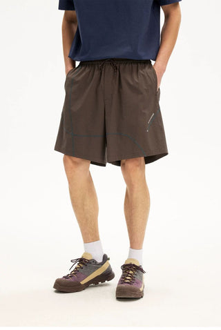 [Monterest] Water Repellent Contrast Stitch Shorts
