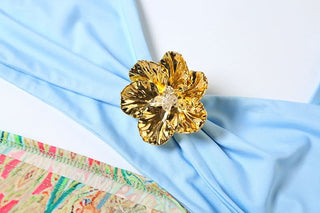 Flower applique hollow out cami cut out maxi dress