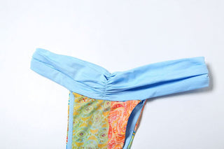 Contrast knotted 3 piece cami maxi skirt set