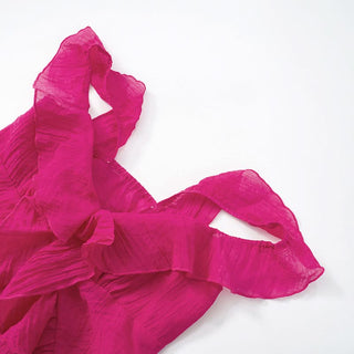 Off shoulder ruffle backless top