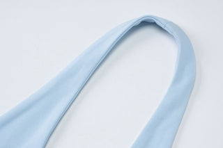 Halter v neck hollow out lace up cut out maxi dress