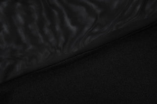 Halter mesh patchwork slit mini dress