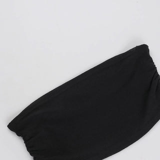 Off shoulder long flared sleeve lace top