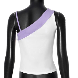 Irregular abstract print cami top