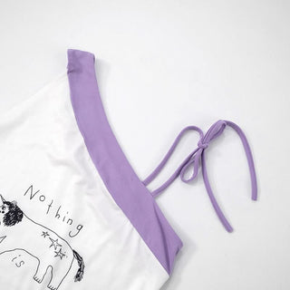 Irregular abstract print cami top