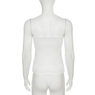 Flower print backless contrast tube top