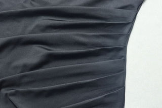 Sleeveless hollow out ruched slit cut out maxi dress