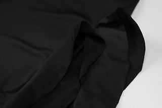 Irregular solid ruffle tube midi dress