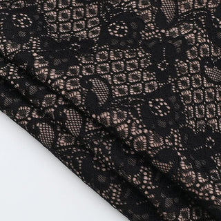 Lace up hollow out lace backless tube cut out top