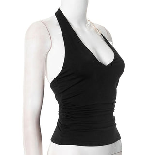 Halter o ring backless top