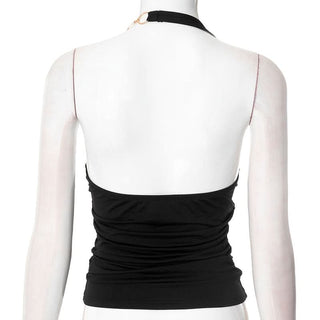 Halter o ring backless top