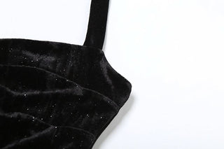 Halter hollow out high slit maxi skirt set