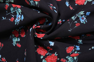 Off shoulder long sleeve flower print ruffle mini dress