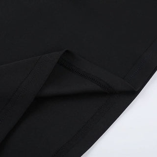 Halter metal ring hollow out cut out mini dress