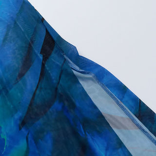 Cowl neck high slit mesh o ring contrast cami maxi dress