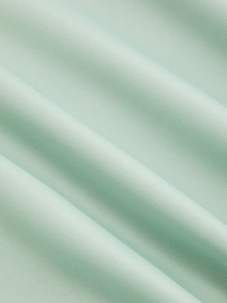 Satin Square Neck Ruched Lace Maxi Dress