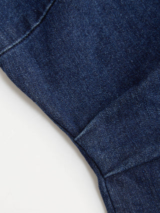 High Stretch Denim Ruched Zipper Mini Dress
