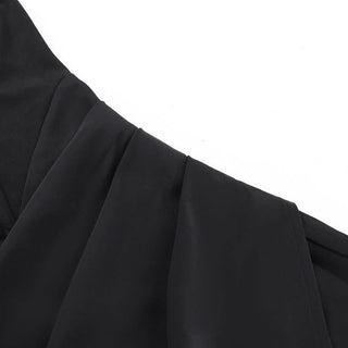 Slit zip-up lace ruched halter backless midi dress