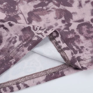 Lace hem v neck bowknot print cami top