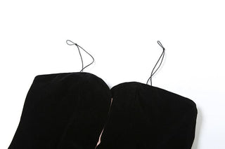 V neck bowknot cami mini dress